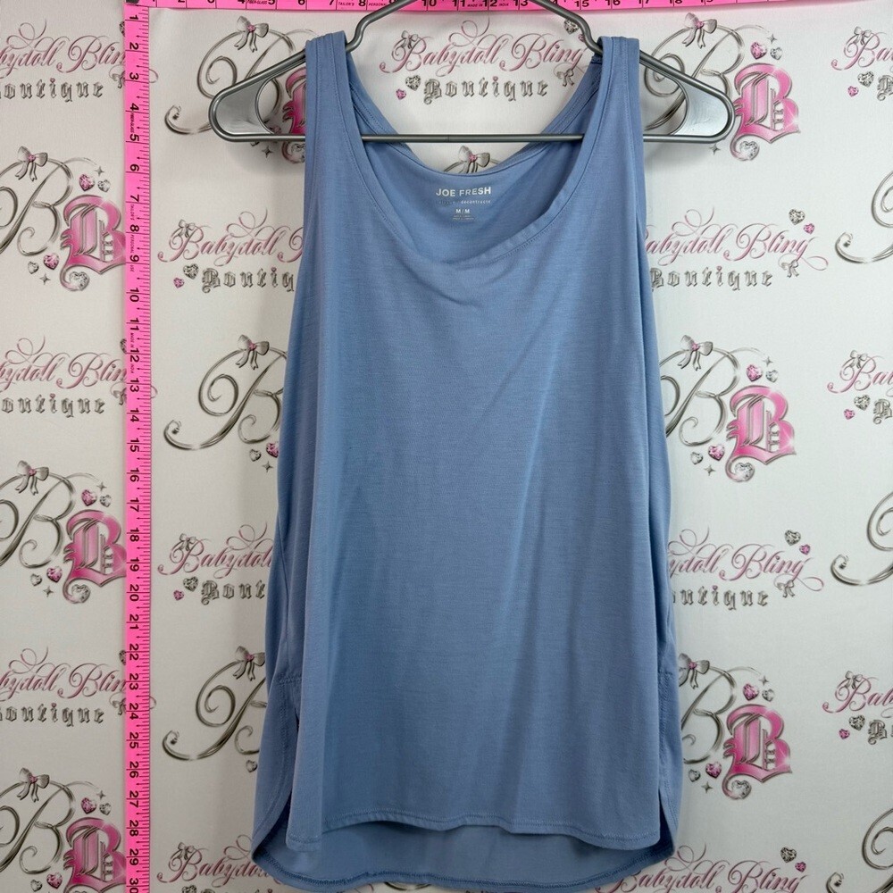 Joe Fresh tank top light baby Blue Scoop Neck Tank Top